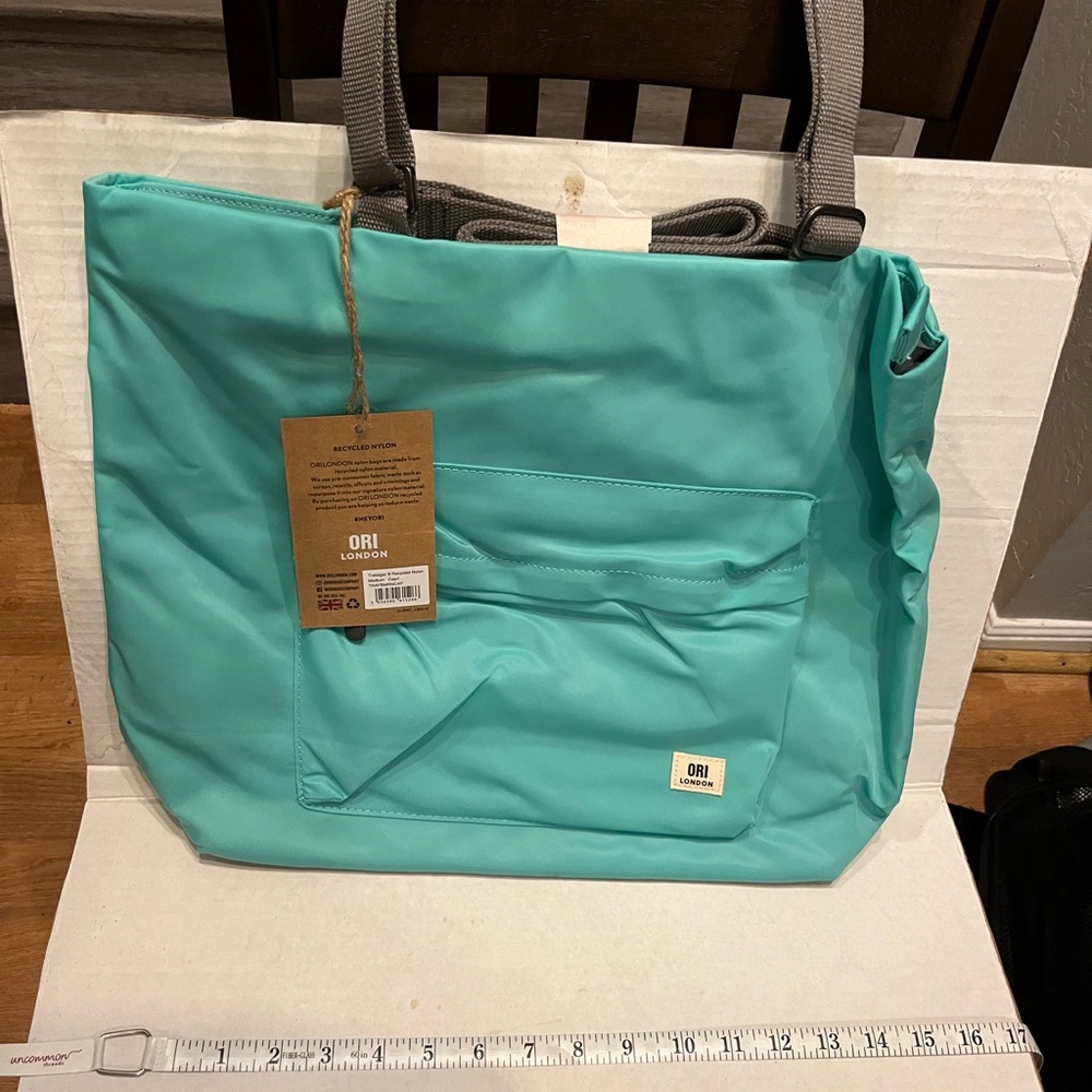 NWT ORI Aqua Tote Bag